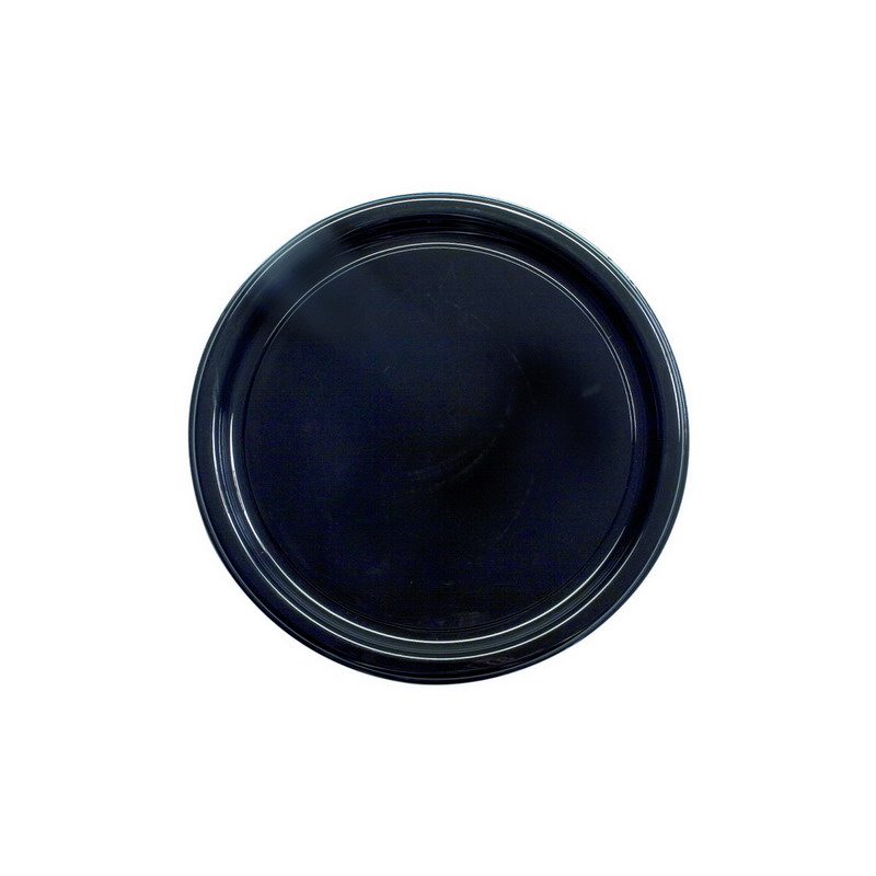 Sabert Plat rond Noir 40cm - 10 pcs